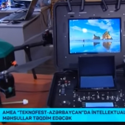 AzTV-nin “Telesəhər” verilişində AMEA-nın “Teknofest Azərbaycan”da iştirakı ilə bağlı süjet yayımlanıb