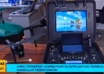 AzTV-nin “Telesəhər” verilişində AMEA-nın “Teknofest Azərbaycan”da iştirakı ilə bağlı süjet yayımlanıb